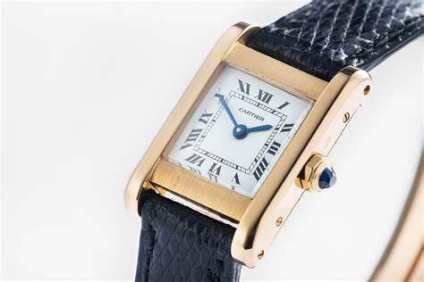 cartier tank yellow gold|cartier gold tank watch vintage.